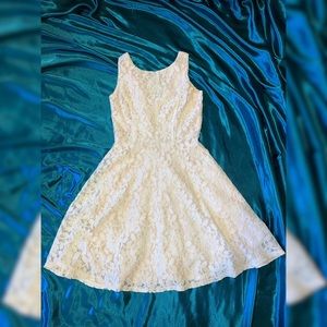 Cream Colored Lace Dress